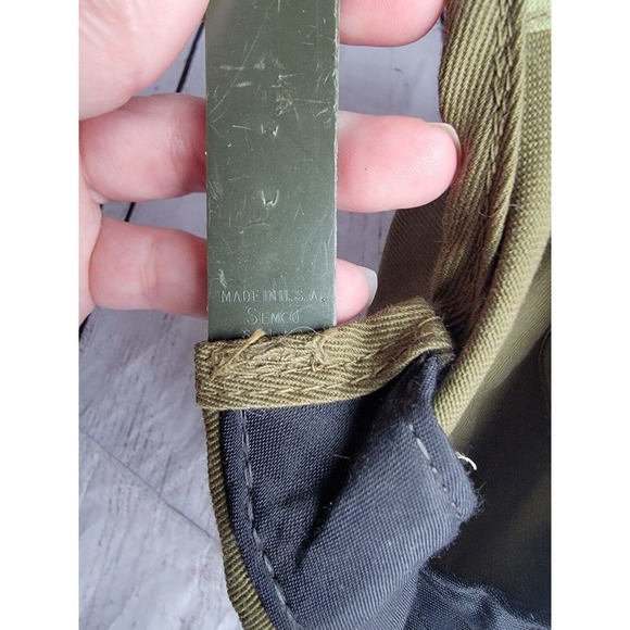 Vintage Boys Scouts of America BSA Hat Snapback Cap Olive Green Red S/M - Picture 5 of 7